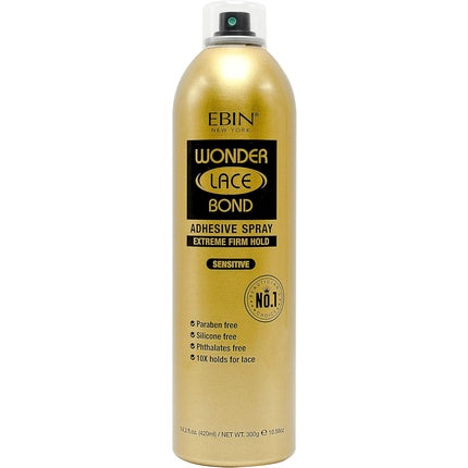 Spray lipici, Ebin New York, Wonder Lace Bond, auriu