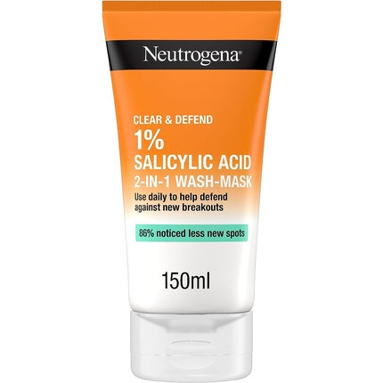 Gel de curățare față, Neutrogena, Clear & Defend 1% Acid Salicilic, 150ml