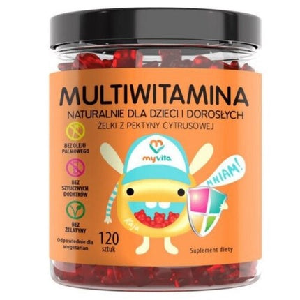 Geluri multivitamine MyVita, 120 buc, cu pectină citrică