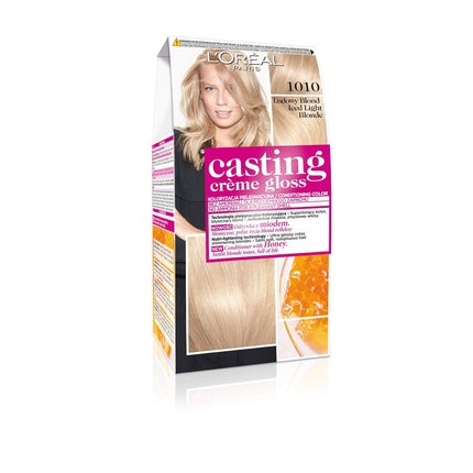 Vopsea de par, L'Oréal Paris, Casting Creme Gloss 1010, Blond foarte deschis