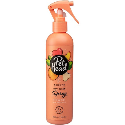 Șampon uscat Pet Head Quick Fix Dry Clean Spray, Peach, 300 ml
