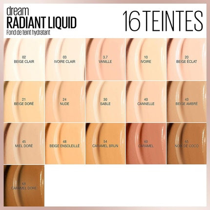 Fond de ten, Maybelline, Dream Radiant Liquid, coconut