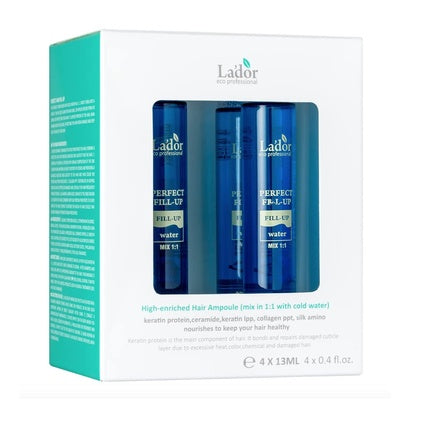 Ser tratament păr, La'dor, Perfect Hair Fill-Up, 4x13ml