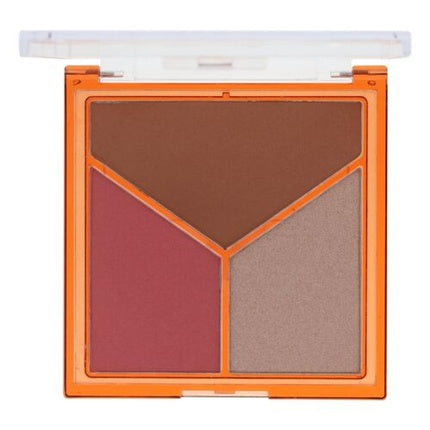 Paletă machiaj, Sunkissed, Chestnut Glow, bronzer-blush-iluminator