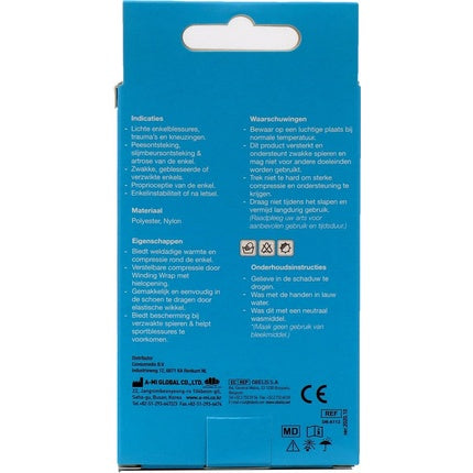 Brățară sprijin gleznă, MD Emdee, Single Brace, albastru