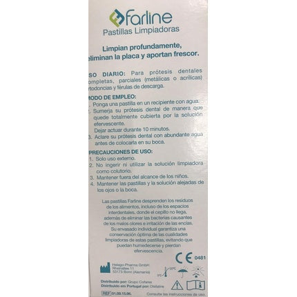 Tablete de Curățare pentru Proteze, Farline, 96 Pastile