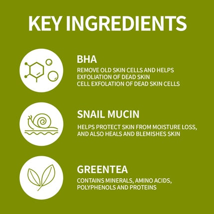 Toner facial, Coxir, Green Tea BHA, 150ml, alb
