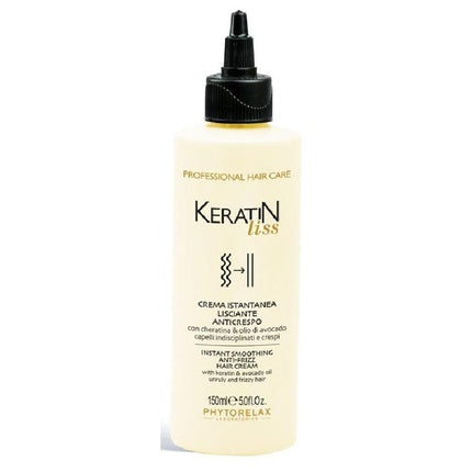Crema de păr Phytorelax Keratin Liss, anti-frizz, cu keratină și ulei de avocado, 150ml