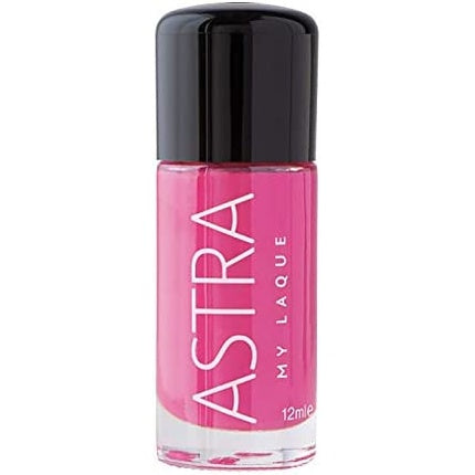 Lac de unghii Astra Make-Up My Laque N.73 Ariel, roz vibrant, capac negru