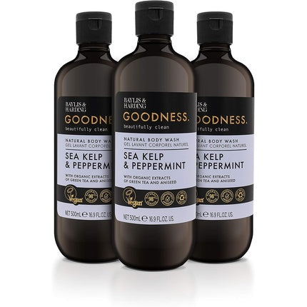Gel de duș, Baylis & Harding, 500ml, alge marine și mentă