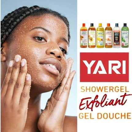 Gel de duș exfoliant Yari cu Kojic și Vitamina C, 1000 ml