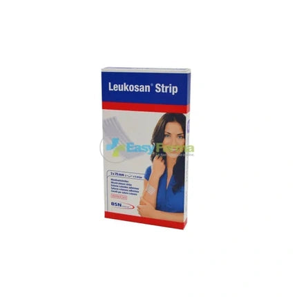 Bandă adezivă medicală Leukosan Strip, 3 x 75 mm, 5 benzi
