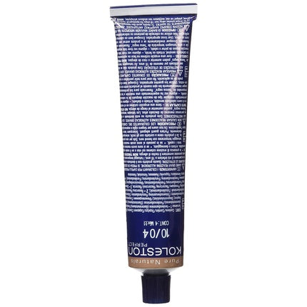 Vopsea păr Wella Koleston 10/04, blond deschis, roșcat natural