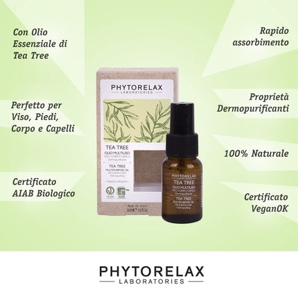 Ulei corporal, Phytorelax, Tea Tree, 30ml, Ambalaj carton