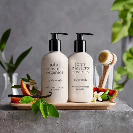 Gel de duș, John Masters Organics, blood orange și vanilie, 236ml