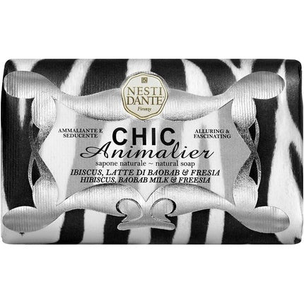 Săpun solid, Nesti Dante, Chic Animalier White, 250g