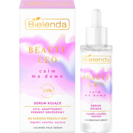Ser calmant, Bielenda Beauty Ceo, roz, 30ml