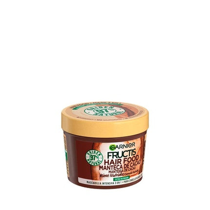 Mască de păr Garnier Fructis Hair Food, Unt de Cacao, 390ml, pentru bucle uscate