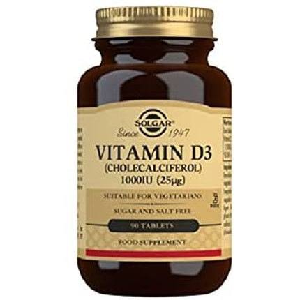 Solgar Vitamina D3 1000 IU, 90 tablete
