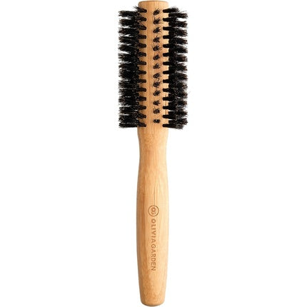 Perie rotundă pentru păr, Olivia Garden, Bamboo Touch, negru, 20mm