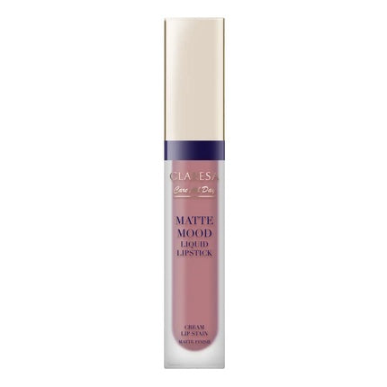 Ruj lichid mat Claresa Matte Mood 01 Joyful, roz pal, 7ml
