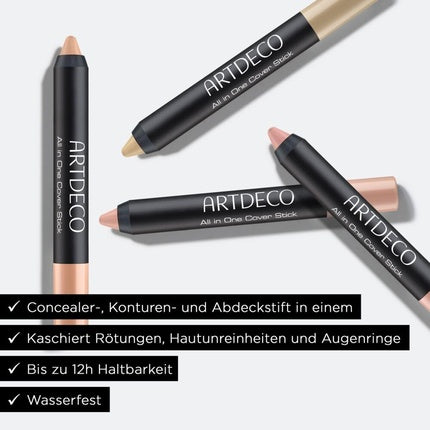 Concealer Artdeco, Cover Stick, rezistent apă