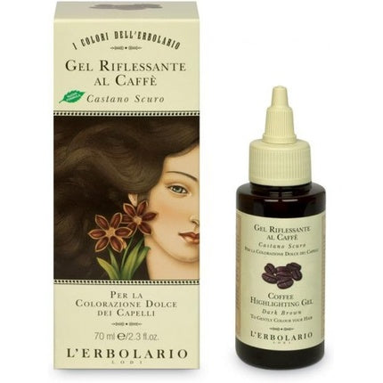 Gel de colorare păr L'Erbolario cu cafea, brun închis, 70 ml