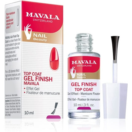 Lac de unghii, Mavala, Top Coat Gel Finish, 10ml