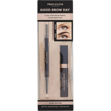 Set sprâncene, Profusion Cosmetics, Good Brow Day, maro închis
