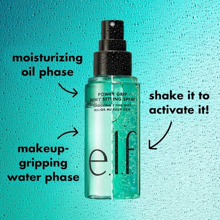 Spray Fixare Machiaj, E.L.F, Power Grip, verde