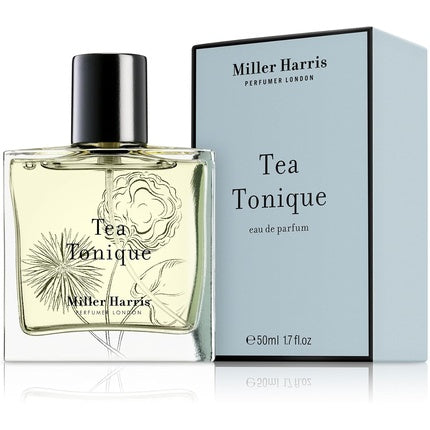 Perfumă Miller Harris Tea Tonique, 50 ml, EDP, sticlă transparentă, dop negru