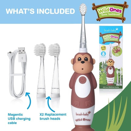 Periuță electrică, Brush-Baby WildOnes, Monkey