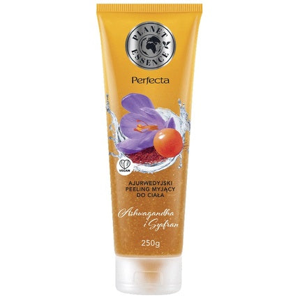 Exfoliant Corp Planet Essence cu Ashwagandha și Saffron, 250ml