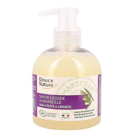 Săpun lichid pentru mâini, Douce Nature, Marseille, Lavandă & Ulei de Măsline, 300ml
