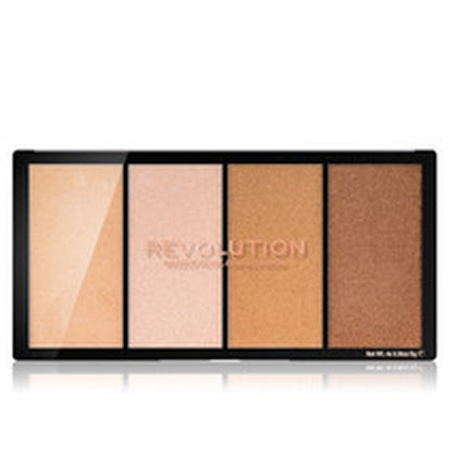 Paletă Highlighter Makeup Revolution Reloaded Lustre Lights Warm