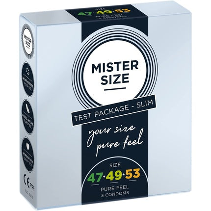 Prezervative, Mister Size, 3 bucati, subtiri si umede