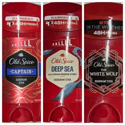 Deodorant stick, Old Spice, Captain/Deep Sea/White Wolf, roșu