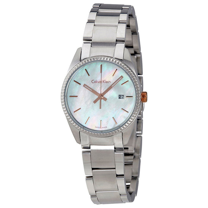 Ceas cu cuarț Calvin Klein Quartz Watches, cadran iridescent, afișaj analogic cu dată