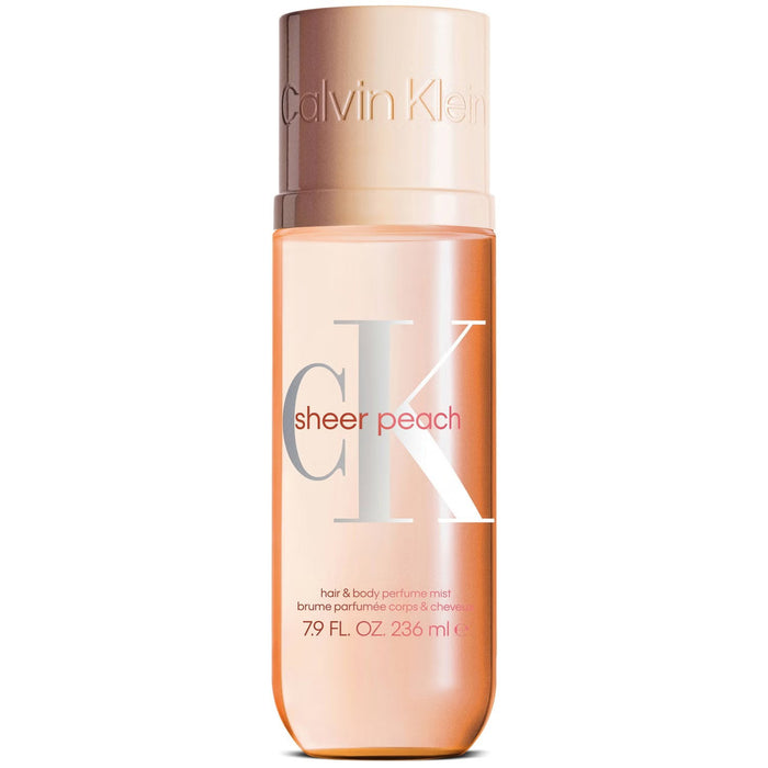 Ceață parfumată pentru păr și corp Calvin Klein Sheer Peach, 236 ml