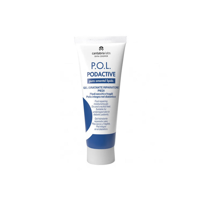 Gel pentru picioare Cantabria Labs P.O.L. Podactive, hidratant și reparator, 75 ml