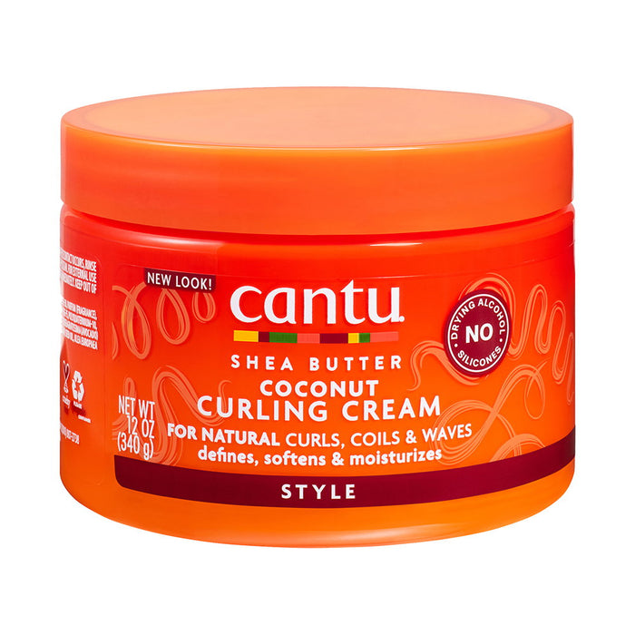 Cremă de coafat Cantu Shea Butter Coconut Curling Cream, pentru bucle, 340 g