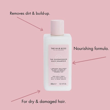 Șampon, The Hair Boss, Overworked, avocado și argan 300ml