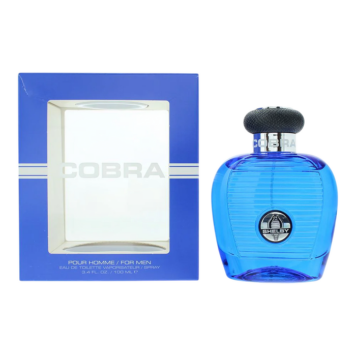 Apă de toaletă Carroll Shelby Blue Cobra, pentru bărbați, 100 ml