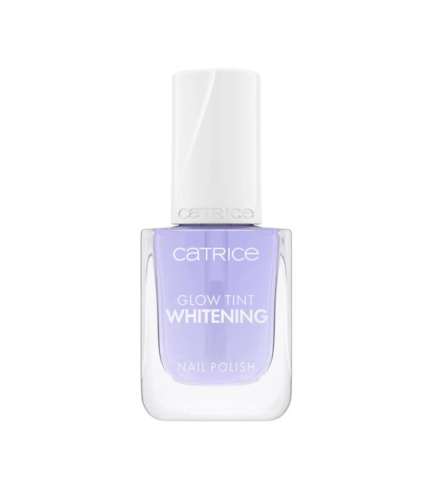Lac de unghii Catrice Glow Tint Whitening, efect de albire, nuanța 020 Bye Bye Yellow, 10,5 ml