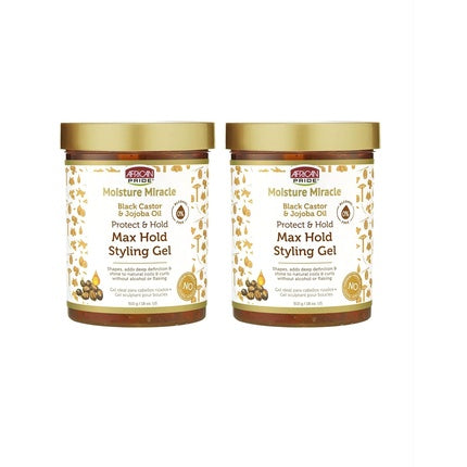 Gel de styling African Pride, Moisture Miracle, ulei de ricin