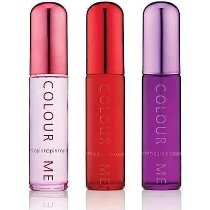 Set Parfumuri Colour Me Pink Purple Red, 3 x 50ml, pentru femei