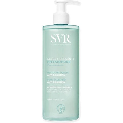 Gel Spumant pentru Față SVR Physiopure, 400ml, curățare și demachiere