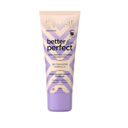 Fond de ten, Eveline, Better than Perfect, 01 Ivory, 30 ml