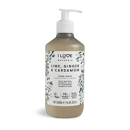 Săpun lichid I Love Naturals, lime, ghimbir, cardamom, 500ml