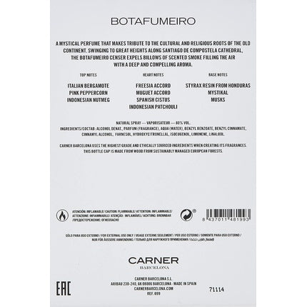 Parfum, Carner Barcelona, Oriental Collection, 50ml